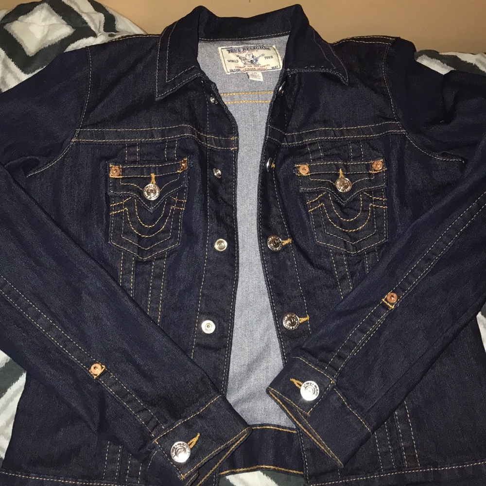 True Religion Jean Jacket Size Large